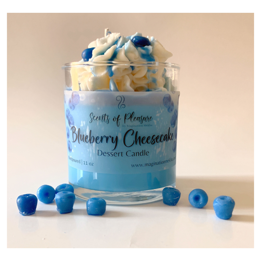 Blueberry Cheesecake Dessert Candle