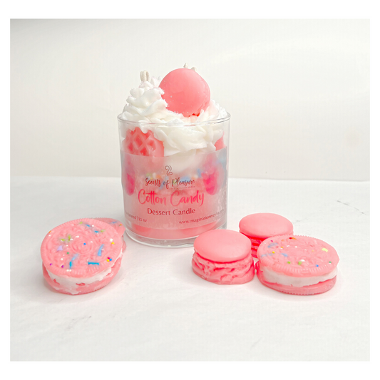Cotton Candy Dessert Candle