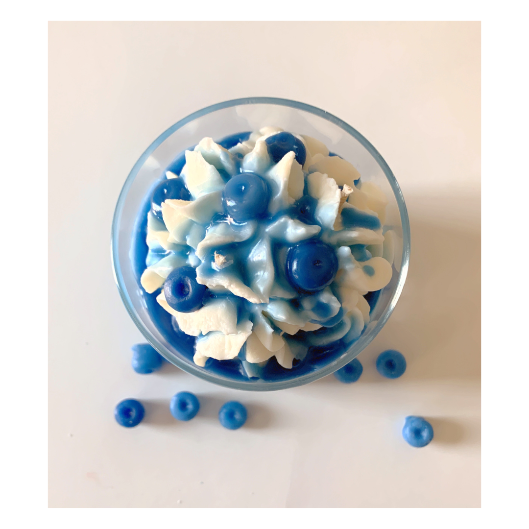 Blueberry Cheesecake Dessert Candle